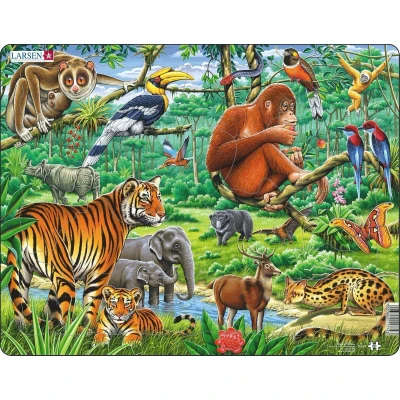 Afbeelding van Larsen Legpuzzel Maxi Jungle Junior Karton 20 Stukjes