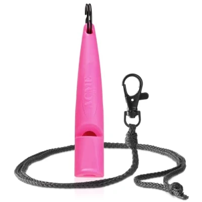 Afbeelding van ACME Hondenfluitje nr. 211,5 (update 2023) met gratis fluitband in matzwart Alpha Ideaal voor terugroeping groot bereik frequentiegestandaardiseerd (DG Pink)