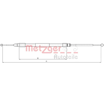 Afbeelding van Kabel, parkeerrem METZGER 10.4268