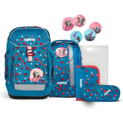 Afbeelding van Ergobag Lumiedition Maxiset 6TEILIG Schooltas set voor kinderen, Maat: One Size, Petrol