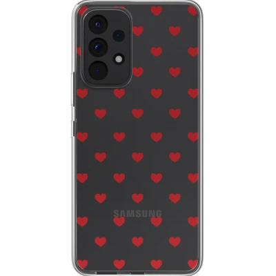 Afbeelding van Samsung Galaxy A53 Hoesje Siliconen en TPU (zacht) imoshion Softcase/Backcover Red Hearts Telefoonhoesje
