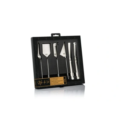 Afbeelding van Laguiole Style de Vie Kaasmes en Botermes Zilver 6 Stuks