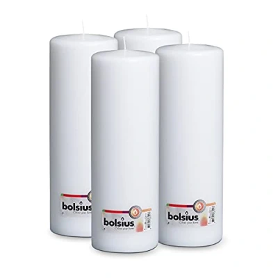 Afbeelding van Bolsius Stompkaars Cello XXL Wit 30 cm / ø 10 4 Stuks