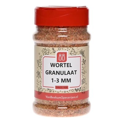 Afbeelding van Van Beekum Specerijen Wortel Granulaat 1 3 mm Strooibus 200 gram