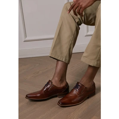 Afbeelding van bugatti Arturo Veterschoenen, Heren, Maat: 46, Cognac Leer
