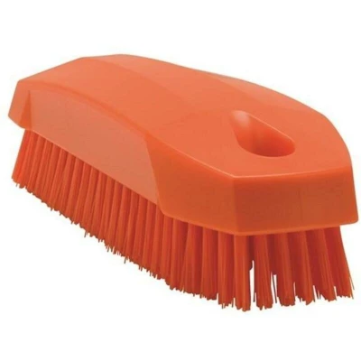 Afbeelding van Vikan Nagelborstel of Kleine Werkborstel Hard 13cm Oranje