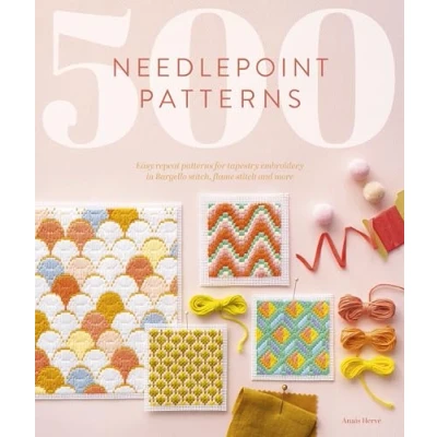Afbeelding van 500 Needlepoint Patterns: Easy Repeat Patterns for Tapestry Embroidery in Bargello Stitch, Flame Stitch and More