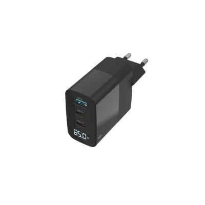 Afbeelding van Sitecom 65 W GaN Power Delivery Wandoplader met led scherm