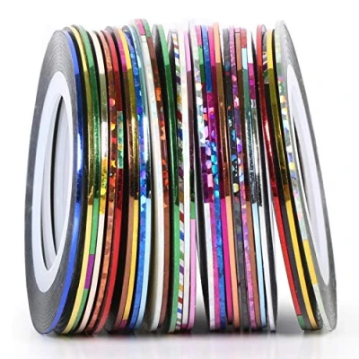Afbeelding van Trixes Sierplakstrips voor natuurlijke en kunstmatige vingernagels, verschillende kleuren