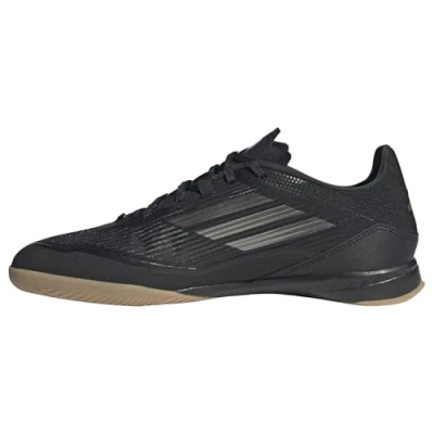 Afbeelding van adidas Performance F50 League Indoor Zaalvoetbalschoenen, Heren, Maat: 39 1/3, Core black/iron metallic/gold metallic Textiel/ synthetisch