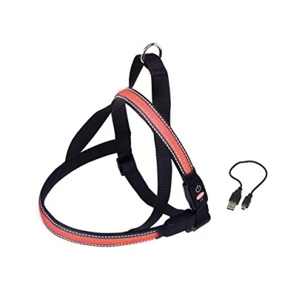 Afbeelding van Nobby Lichtgevende Tuig Hond Rood Buikband: 70 tot 85 cm Borstband: 52