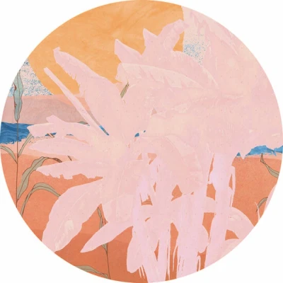 Afbeelding van Komar Fotobehang Sun 125 x cm (breedte hoogte), rond en zelfklevend (1 stuk)