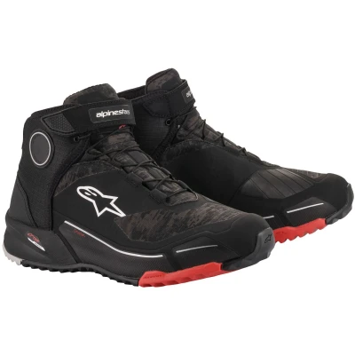 Afbeelding van ALPINESTARS CR X DRYSTAR RIDING BLACK CAMO RED MOTORCYCLE SHOES 11.5 Maat Laars