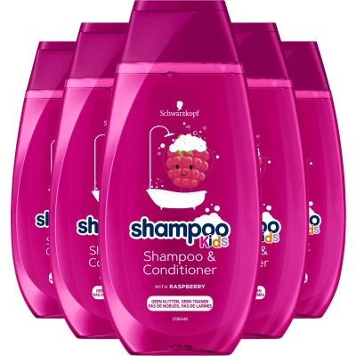 Afbeelding van 6x Schwarzkopf Kids Girls Fee Shampoo en Conditioner 250 ml