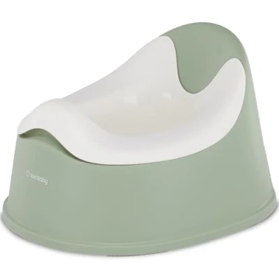 Afbeelding van sun baby Potje 18 36 maanden antislipvoeten, ergonomische rugleuning, verwijderbare inzet, kunststof, tot 15 kg Groen Wit