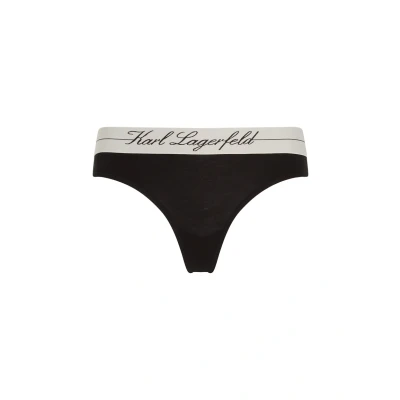 Afbeelding van KARL Lagerfeld Hotel String, Dames, Maat: Large, Black
