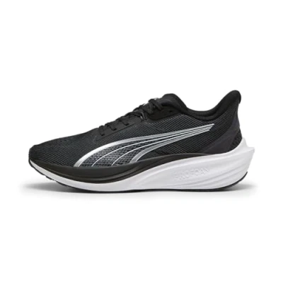Afbeelding van Puma Unisex Darter Pro Road hardloopschoen, Zwart Wit, 46.5 EU