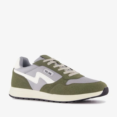 Afbeelding van Blue Box heren sneakers groen grijs Maat 41 Uitneembare zool