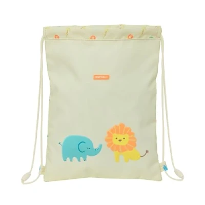 Afbeelding van Rugtas met Koordjes Safta Selva Wit 26 x 34 1 cm