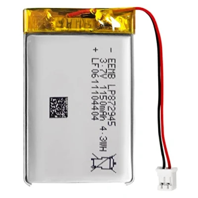 Afbeelding van EEMB lithium polymeerbatterij 3,7 V 1150mAh 872945 Lipo oplaadbare batterij met draad JST connector bevestig de polariteit van het apparaat en voor aankoop