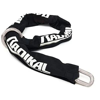 Afbeelding van Radikal RK11120L Veiligheidsketting Heavy duty antidiefstalketting Motorfiets gecementeerd staal Ø 11 mm zeshoekig, 120 cm lusstijl.
