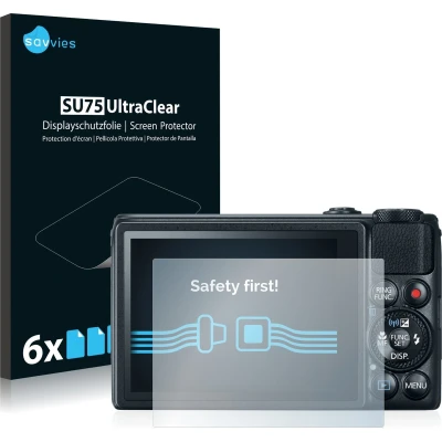 Afbeelding van Savvies (6 Stuks) Schermbeschermer voor Canon PowerShot S120 Screen Protector Ultra Transparant