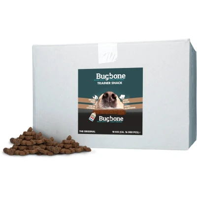 Afbeelding van Bugbone Trainer Snack Hondensnack Hondensnoep Eiwit van Insecten Reinigt Gebit Hypoallergeen Laag in Calorieën Oven Baked 10KG