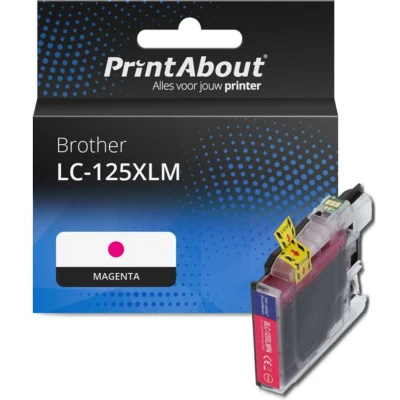 Afbeelding van Huismerk Brother LC 125XLM Inktcartridge Magenta Hoge capaciteit