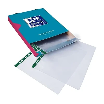 Afbeelding van Oxford, premium geperforeerde zakken A4, 100 poly