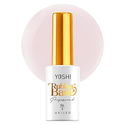 Afbeelding van Yoshi Rubber base 10 ml rubberen basis voor nagels nagelbasis uv nagellak duurzame professionele builder elastische nagelprimer lichtbeige