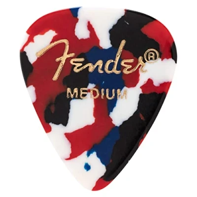Afbeelding van Fender 351 Classic Celluloid Picks Medium Confetti 12 Pack