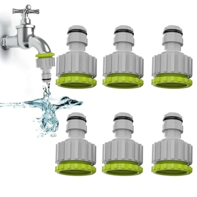 Afbeelding van Gardena adapter voor waterkraan, aansluiting 1/2 inch kraanaansluiting 3/4 inch, kunststof koppeling, slangaansluitset, 2 in 1 slangaansluitset slangaansluiting
