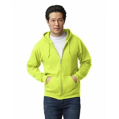 Afbeelding van Gildan Sweatshirt met capuchon voor heren, Veiligheid Groen, S