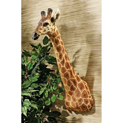 Afbeelding van Design Toscano KY2069 Afrikaanse Giraffe Trofee Muursculptuur