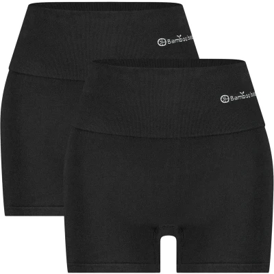 Afbeelding van Bamboo Basics naadloze corrigerende short Stella met bamboe (set van 2) zwart