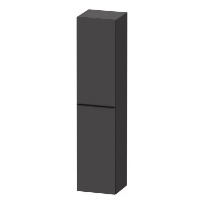 Afbeelding van Duravit D Neo hoge kast 40x36x176cm Linksdraaiend Grafiet Mat