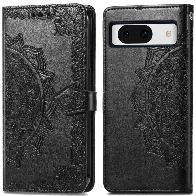 Afbeelding van Google Pixel 8 Hoesje Kunstleder iMoshion Bookcase Zwart Telefoonhoesje