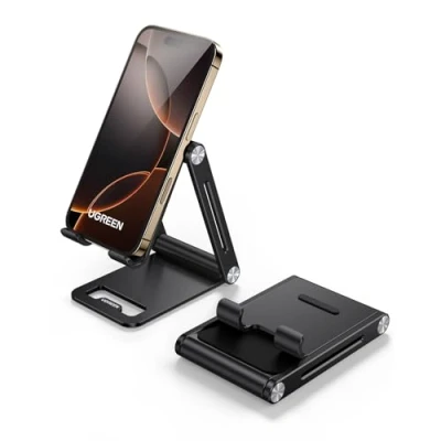 Afbeelding van UGREEN Mobiele Telefoonhouder Verstelbaar Aluminium voor Bureau Compatibel met iPhone 15 14 13 Pro Max, Galaxy S23 Ultra S23+
