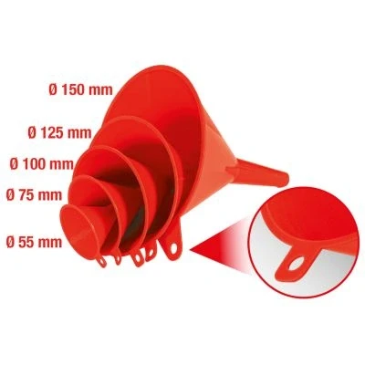 Afbeelding van KS Tools 150.9240 Set trechters,5 dlg Ø 55 150mm