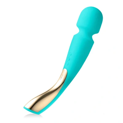 Afbeelding van Lelo Smart Wand 2 Vibrator Medium Blauw GRATIS TOY bij iedere bestelling v.a. 40,