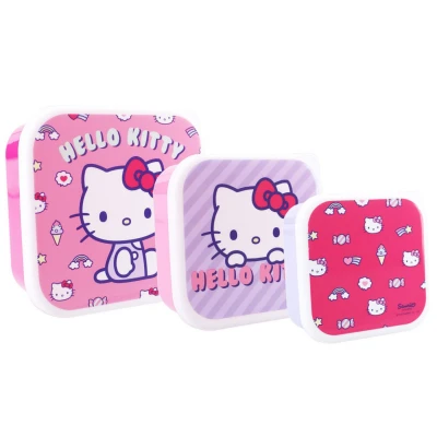 Afbeelding van Vadobag Hello Kitty Snackbox en Fruitdoos 3in1
