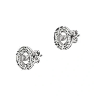 Afbeelding van Emporio Armani dames Oorknopjes van sterling Zilver met zirkonia EG3587040 in de kleur