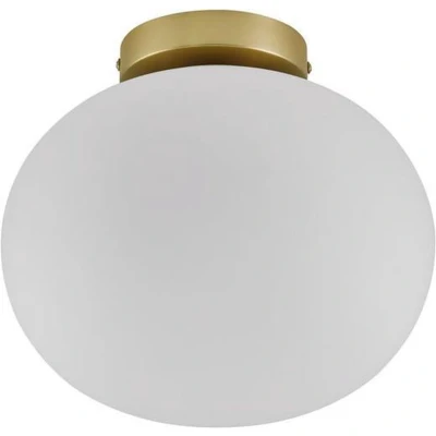 Afbeelding van Nordlux Plafondlamp Alton Opaalglas met messing behuizing