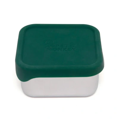 Afbeelding van Petit monkey rvs snackdoosje lucy sage green
