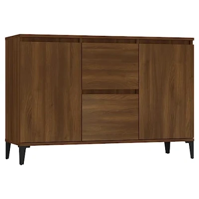Afbeelding van vidaXL Dressoir 104x35x70 cm bewerkt hout bruin eikenkleur