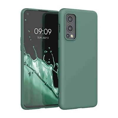 Afbeelding van kwmobile telefoonhoesje geschikt voor OnePlus Nord 2 5G Hoesje smartphone Back cover in dennengroen
