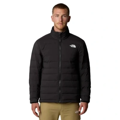 Afbeelding van The North Face Belleview Stretch DOWN Jacket Gewatteerde jas, Heren, Maat: Small, Tnf black