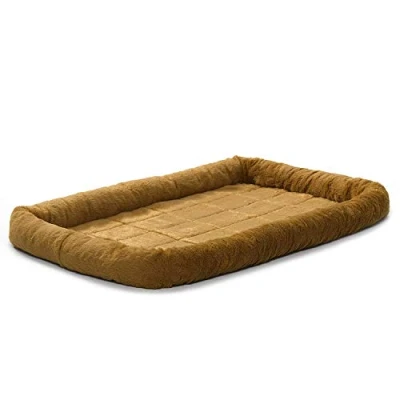 Afbeelding van MidWest Homes for Pets Model 40236 CN Huisdierkussen, hondenbed, 91 cm lang honden of kattenbed met comfortabele bekleding, ideaal voor middelgrote hondenrassen, kaneelkleur
