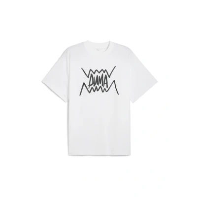 Afbeelding van Jaws Core basketbalshirt voor Heren, Wit, Maat M PUMA