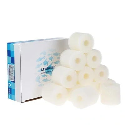 Afbeelding van LTWHOME Compatibele Filterschuim Geschikt voor Eheim 2618080 Cartridges Aquaball 2208 2212/60 180, Biopower 160 240 en Prefilter 4004320 Aquariumfilter (12 Stuks)